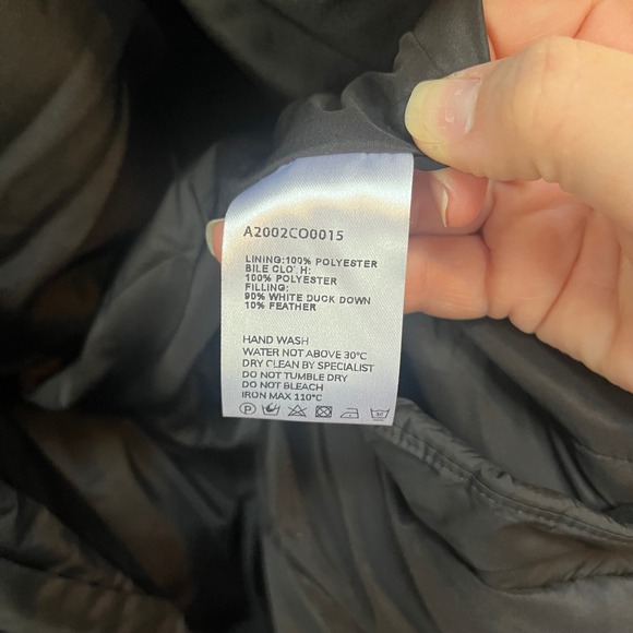 Lattelier Women's XL Black Puffer Coat Hooded Long Down Fill Winter Warm - Picture 8 of 8